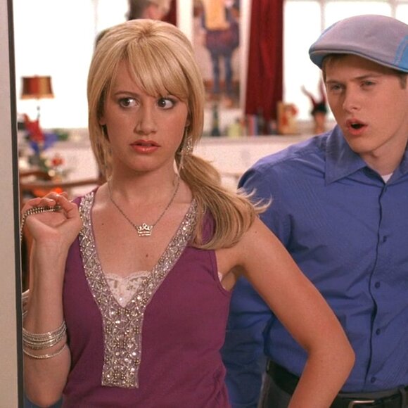 Purple V-neck Embellished Sequin Tank ASO Sharpay Evans - Picture 6 of 7